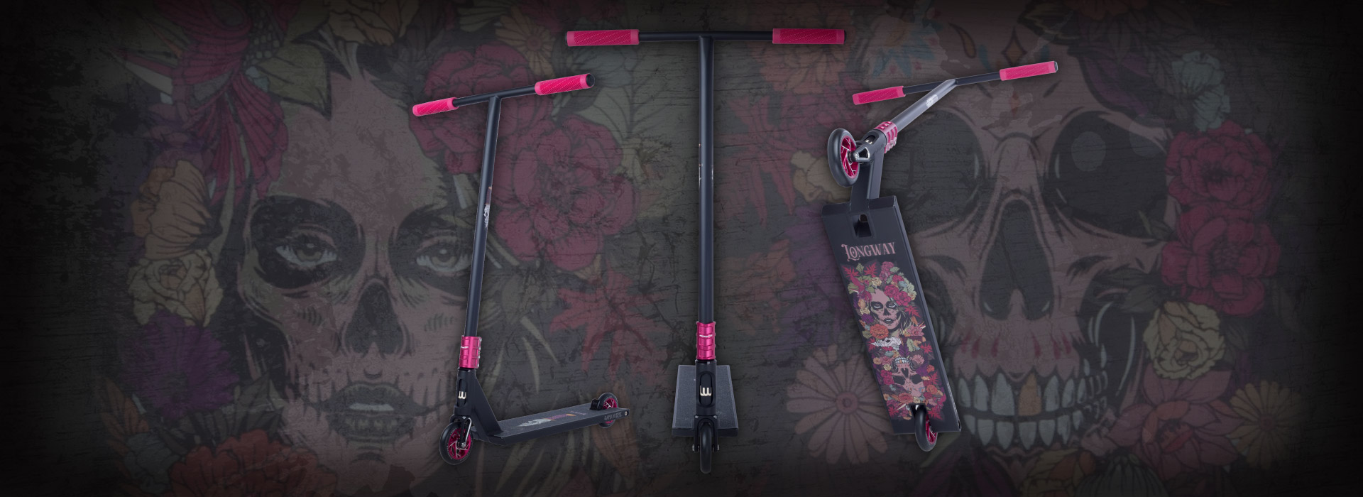 Longway Complete Predator - Santa Muerte - Black Pink